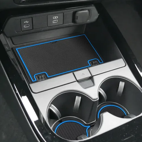 Vista 24 de Auovo Cup Holder Insert Linerts for Toyota Prius Accessories 2016-2022 Custom Fit Anti dust Mats Door Pocket Liners Cup Holder Console Mats Pads