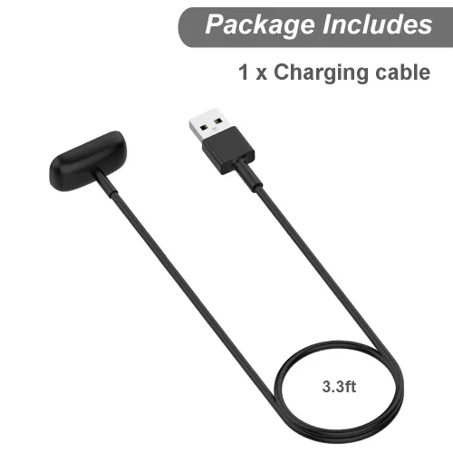 Vista 6 de Cargador para Fitbit Charge 65Luxe, cable de carga USB de repuesto para Fitbit Charge 56Luxe Fitness Trackers 3.3 ft3.3 pies