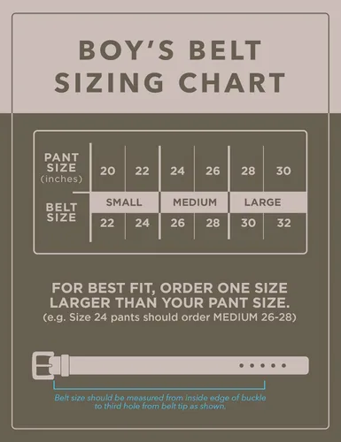 Vista 5 de Timberland Cinturón de cuero grande para niños