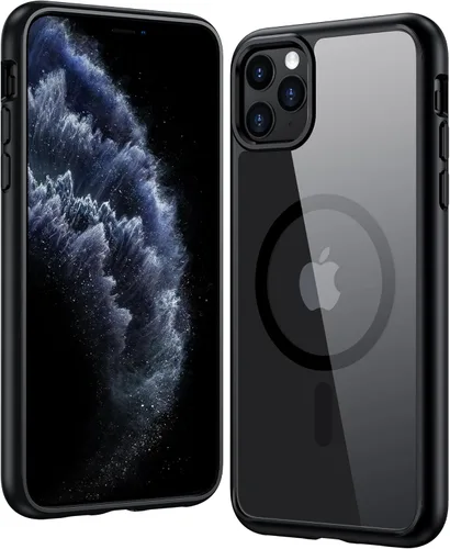 Vista 25 de FNTCASE para iPhone Air Case Clear: Fundas magnéticas para teléfono con protector de pantalla a prueba de caídas, compatibles con Magsafe, delgadas