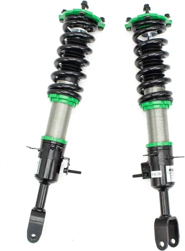 Vista 2 de Rev9 R9-HS2-008_3 Hyper-Street II Kit de bajada de suspensión de coilover de amortiguador, amortiguador mono-tubo con ajuste de rebote de 32 clics