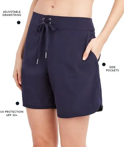 Vista 5 de Nautica Womens Board Shorts 3 Inseam Quick-Dry Swim Shorts, Surf, Beach Wear, Bikini Cover-up
