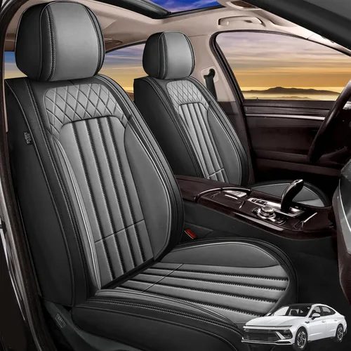 Vista 15 de Fundas de asiento para Kia Optima 2001-2020, asientos delanteros, protector de asiento impermeable, soporte ergonómico de cintura, para decoración