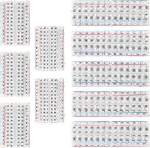 Alinan Kit de 10 tablas de pan incluido 5 piezas de 830 puntos 5 unids 400 puntos Breadboard para bloques de conexión de distribución Proto Shield