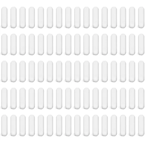 Vista 8 de Weewooday Barra agitadora magnética de PTFE, 4 piezas, acero inoxidable de color blanco, barra de placa de agitación de PTFE, barra magnética