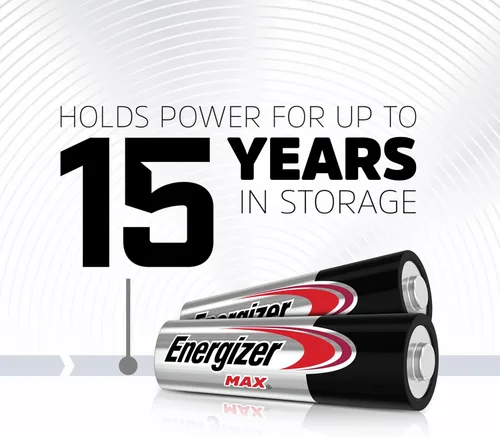 Vista 4 de Energizer MAX Pilas AA, pilas alcalinas doble A, 8 unidades (paquete de 2)