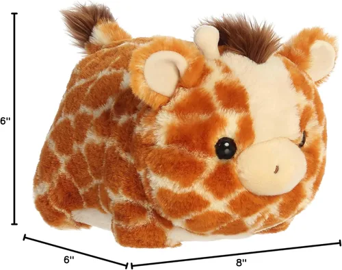 Vista 5 de Aurora Adorable Spudsters Gerald Jirafa - Abrazos reconfortantes - Compañeros juguetones - Marrón 10 pulgadas