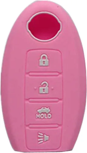 KAWIHEN Funda protectora de silicona para llavero compatible con Nissan 350Z 370Z Altima Armada GT-R Leaf Pathfinder Rogue Sentra Maxima Murano