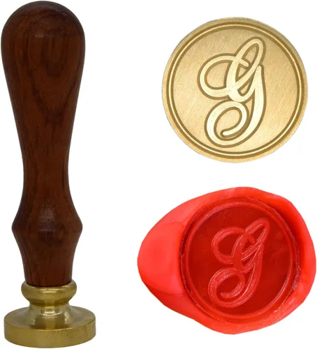 Vista 17 de Wax Seal Stamp Letter A-Z, Alphabet Initial Sealing Stamp for Christmas & Thanksgiving Cards, Wedding Invitation W-S-2 (Letter A)