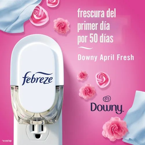 Vista 4 de Febreze - Ambientador enchufable, kit de inicio con aceite perfumado que combate los olores, ambientadores para el hogar, baño y cocina, larga