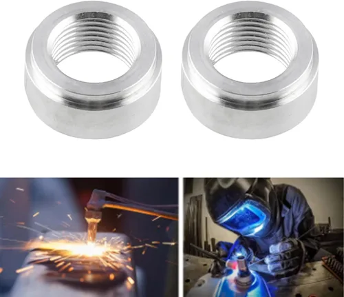 Vista 7 de Paquete de 2 adaptadores de montaje de tubería de rosca de aluminio NPT de 1/4 de pulgada NPT de 1/4 de pulgada, accesorios para automóvil, uso