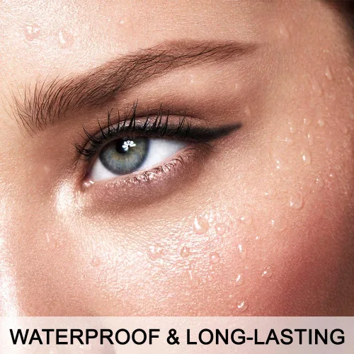 Vista 4 de Kaely Lápiz Delineador de Ojos Negro Waterline, Lápiz Delineador de Gel Multiusos Afilable, Delineador de Ojos Resistente al Agua a Prueba
