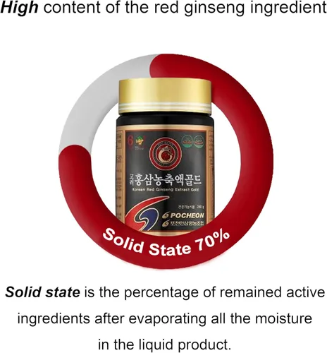 Vista 4 de Pocheon 240g (8.5oz), 100% puro coreano 6 años raíz Panax extracto de ginseng rojo oro, ginsenósido superior, saponina, suplemento de hierbas