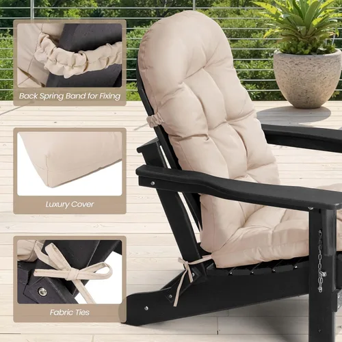 Vista 4 de Crestlive Products - Cojín para silla Adirondack, cojín para silla mecedora al aire libre resistente al agua de 50x20x4 pulgadas, cojín de repuesto