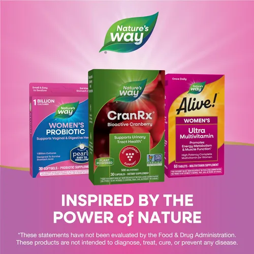 Vista 6 de Nature's Way CranRx BioActive Cranberry Urinary Health 500 mg de potencia, una vez al día, 30 VCaps