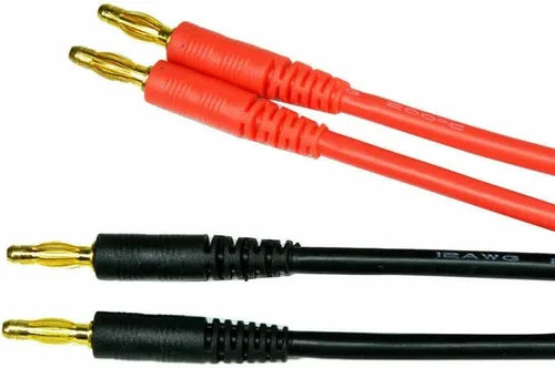 Vista 5 de 2 unids EC5 macho a 0.157 in Banana Plug Bullet macho conector RC batería cable de carga 12AWG 11.8inch para RC helicóptero vehículo juguetes