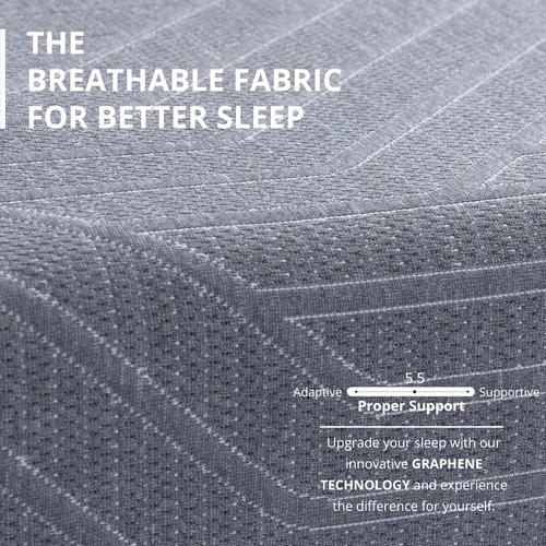 Vista 3 de EGOHOME Colchón de espuma viscoelástica King de 10 pulgadas para dolor de espalda, cama de gel de cobre refrescante en una caja, espuma fabricada