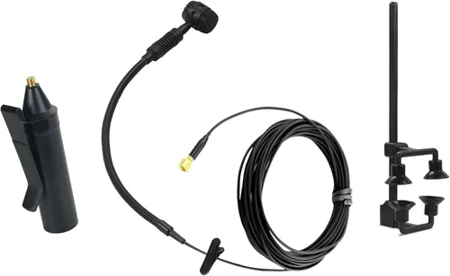 Vista 13 de HEIMU Micrófono condensador de instrumento con clip + clip universal (para bajos)