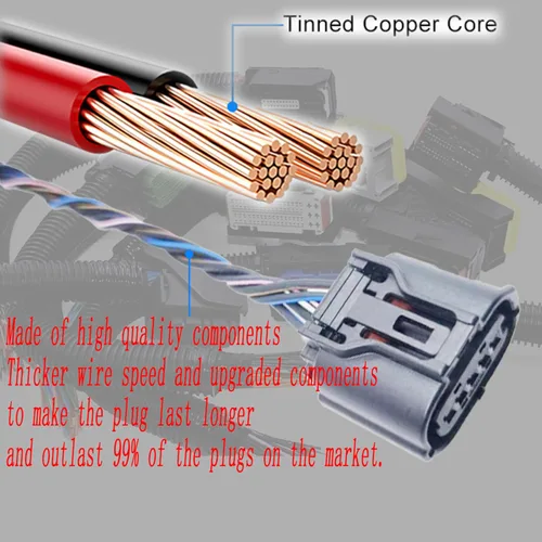 Vista 2 de Sensor de flujo de aire masivo Medidor MAF arnés conector enchufe 22204-31020 para Toyota Venza Highlander Matrix Avalon RAV4 Camry Corolla Sienna