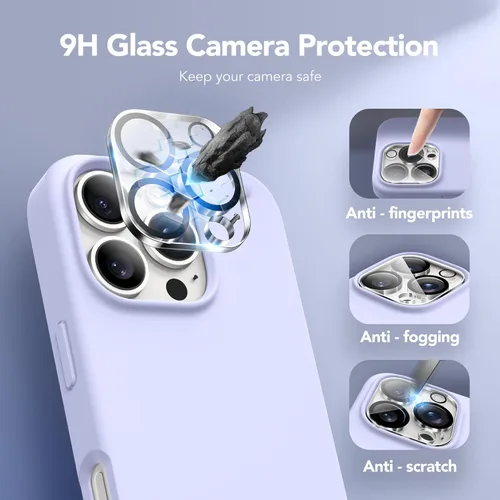 Vista 850 de GONEZ Funda magnética para iPhone 14, compatible con Magsafe, con protector de pantalla + protector de cámara, forro de microfibra antiarañazos