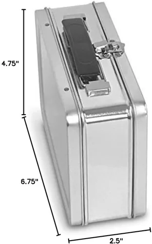 Vista 4 de Small Plain Metal Lunch Box