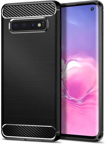 Vista 118 de Funda Qiinogow compatible con Samsung Galaxy A23 4G/5G, cubierta delgada para teléfono con absorción de golpes, funda protectora de fibra de carbono