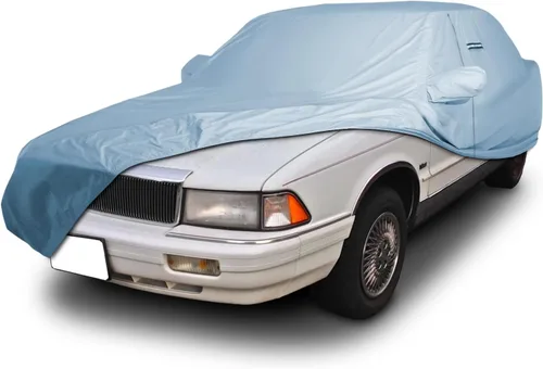 Vista 76 de iCarCover Funda de automóvil personalizada Premium para Chrysler Imperial 1957-1975, resistente, impermeable, para todo tipo de clima, lluvia Negro