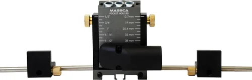 Vista 2 de Massca Sistema de Plantilla para Agujeros de Bolsillo de Aluminio Pro M2 Ajustable y Fácil de Usar Herramienta de Carpintería de Unión