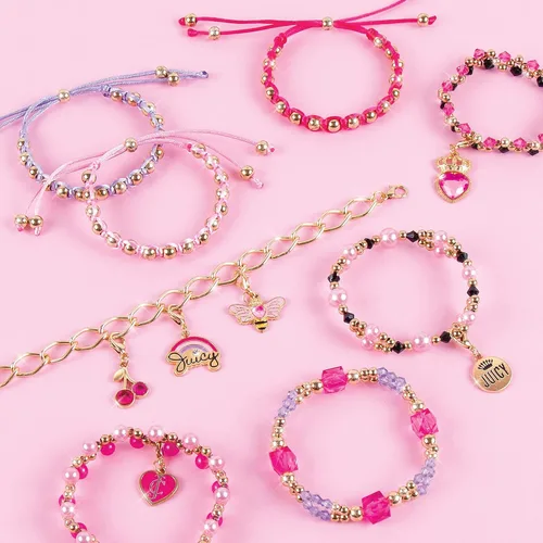 Vista 8 de Make It Real Glamour - Juego de joyas y pulsera de la amistad con cuentas, cadenas y dijes para niñas y adolescentes, a partir de 8 años