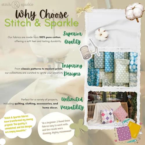 Vista 4 de Stitch & Sparkle Tela de rayón de bambú Algodón 42/44 Ancho, por The Yard, Polkadot