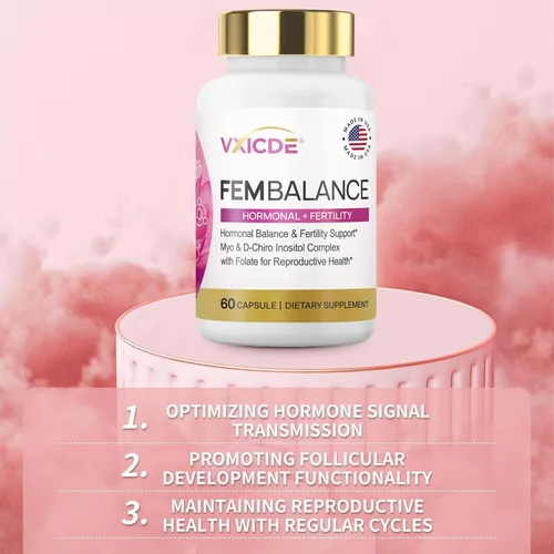 Vista 5 de FemBalance Myo-Inositol Cápsulas de Cromo para la Menstruación Irregular