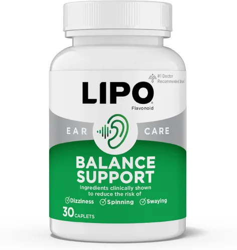 Lipo-Flavonoid Balance Suplemento de Apoyo - Salud del Oído Interno y Alivio del Vértigo con Ginkgo Biloba, Bioflavonoides y Vitaminas B - Reduce