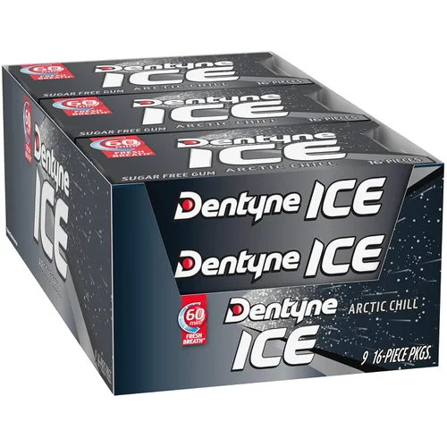 Vista 10 de Dentyne Ice Arctic Chill - Goma de mascar sin azúcar, 9 paquetes de 16 piezas (144 piezas en total)