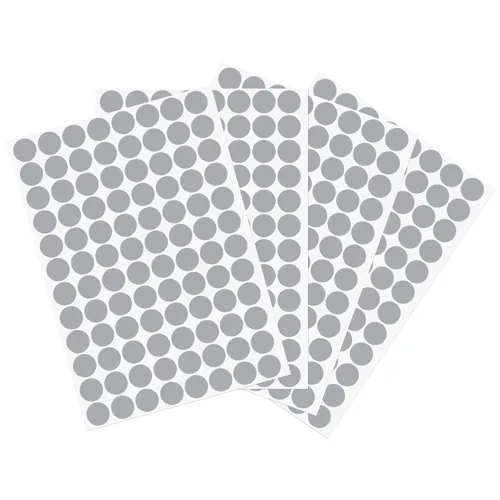 Vista 6 de uxcell 1 Hoja/140 Piezas de Pegatinas para Cubrir Agujeros de Tornillo, 12 mm de Diámetro, PVC Autoadhesivas, Tapas a Prueba de Polvo para Muebles
