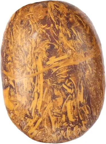 GEMHUB Natural Jasper Oval Cabochon Brown Color Healing Crystal 34.35 CT. Loose Gemstone Perfect for Pandent Making