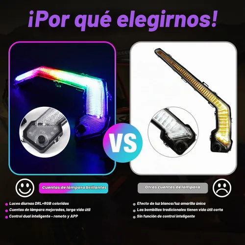 Vista 7 de Luces de colmillo RGB para Can‑Am Maverick R MAX X RS 2024+