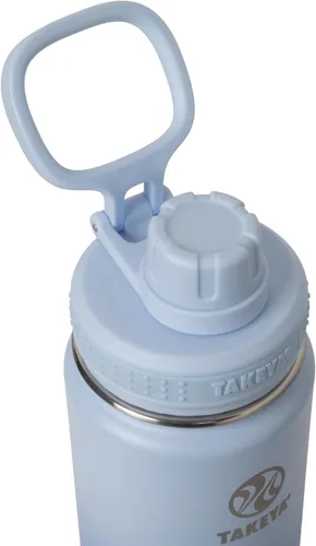 Vista 3 de Takeya Actives Botella de agua con tapa de boquilla, botella con doble aislamiento de acero inoxidable, apta para lavavajillas y sin BPA, botella 24