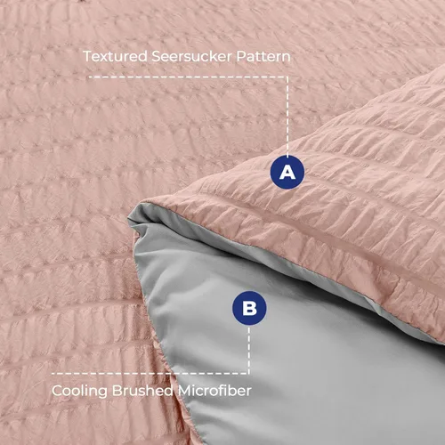 Vista 67 de HYMOKEGE - Funda de edredón gris oscuro tamaño King, juego de funda de edredón de sirsaca ultra suave de 3 piezas con cierre de cremallera, juego