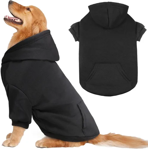Vista 14 de Suéteres para perros pequeños, sudadera con capucha para perro, suéter de forro polar para mascotas, ropa suave con bolsillo, sudadera con capucha