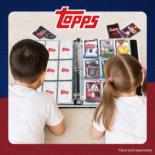 Vista 6 de Topps Carpeta para Baloncesto - Carpeta de 9 bolsillos para Tarjetas de Intercambio, Material Premium Duradero, 35 Páginas de Carga Superior