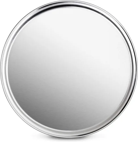 Vista 10 de New Star Foodservice 50868 Bandeja/Sartén para pizza, con borde ancho, de aluminio, 20.3 cm, paquete de 6