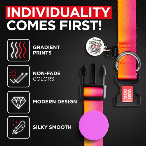 Vista 5 de Collar de nylon para perros con soporte de aire - Ajustable para perros grandes, pequeños y medianos - Collares para cachorros de razas grandes
