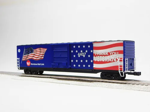 Vista 7 de LIONEL Montana Rail Link Bandera iluminada BOXCAR #4407 O Gauge