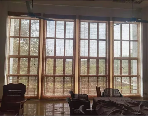 Vista 7 de KDDEON Persianas enrollables con filtro de luz romana natural, ventana enrollable de bambú para privacidad de partición, 60%, persianas enrollables