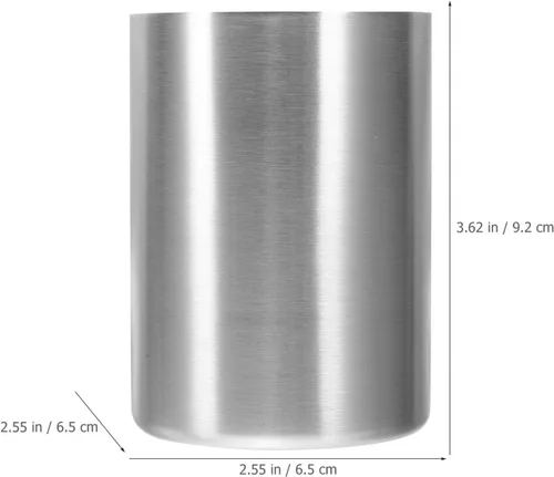 Vista 3 de DOITOOL Soporte para cepillos de dientes para baño, vaso de acero inoxidable para cepillo de dientes, vaso de agua, bebidas, taza de cerveza