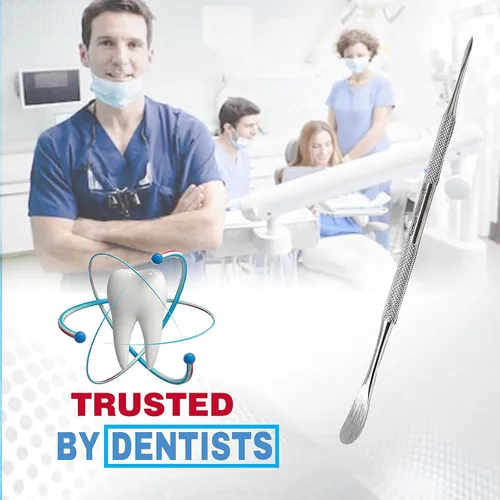 Vista 6 de A2Z Dental Beale 7A Espátula Cera Carver Instrumento de Doble Extremo, Instrumento de Acero Inoxidable, Espátula Técnico de Laboratorio, Amalgama