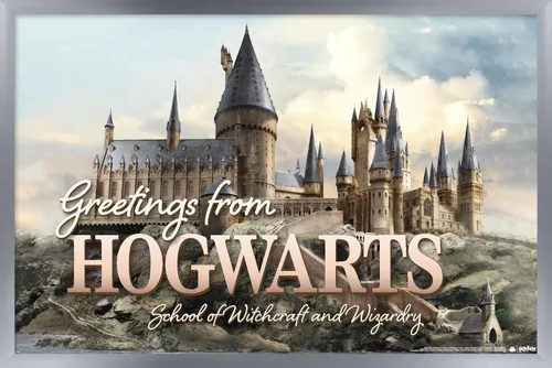 Vista 11 de Trends International The Wizarding World: Harry Potter - Póster de pared con texto en inglés «Greetings From Hogwarts», 22.4 pulgadas de largo x