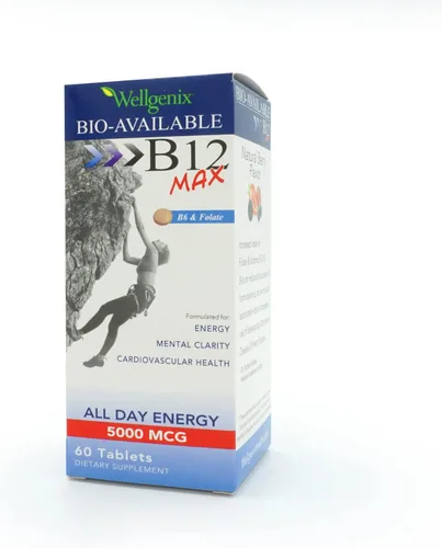 Vista 8 de Wellgenix Bio-Disponible Sublingual B12 Max – Formulado para Alta Absorción – Multivitamínico Nutricional B12, B6, Folato – Disolución Rápida
