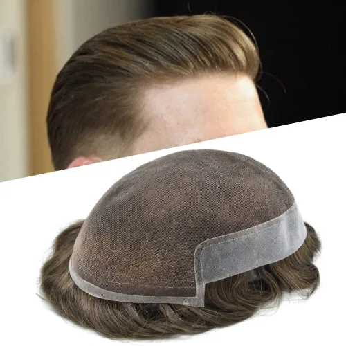 Vista 71 de Toupee - Sistema de cabello humano no quirúrgico para hombres Toupee indetectable de encaje para hombres, extensiones de cabello gris 100% cabello