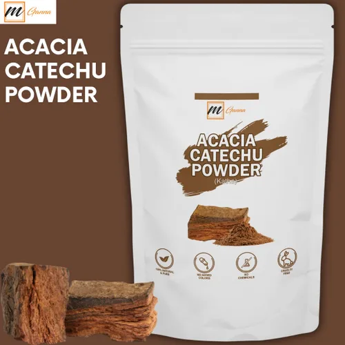Vista 3 de Acacia Catechu Katha Polvo para tinte y acondicionador de cabello 0.5 libras / 227 GMS / 8 onzas